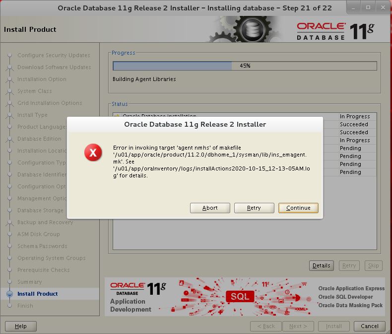 key software oracle olr cannot be opened.error 2